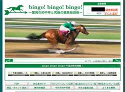 bingo!bingo!bingo! (ビンゴ!ビンゴ!ビンゴ!)という競馬予想サイトの画像
