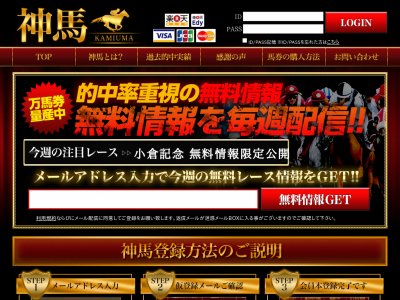神馬→エレメントという競馬予想サイトの画像
