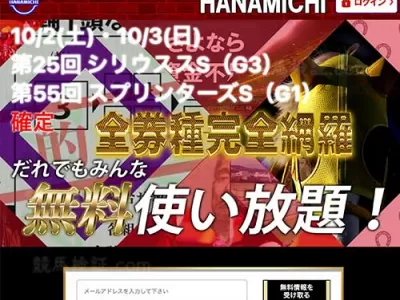 ハナミチ（HANAMICHI）という競馬予想サイトの画像